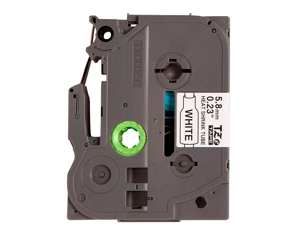 BROTHER - Cinta hse 211 termoretractible 5,8 mm negro/blanco (Ref. HSE211)