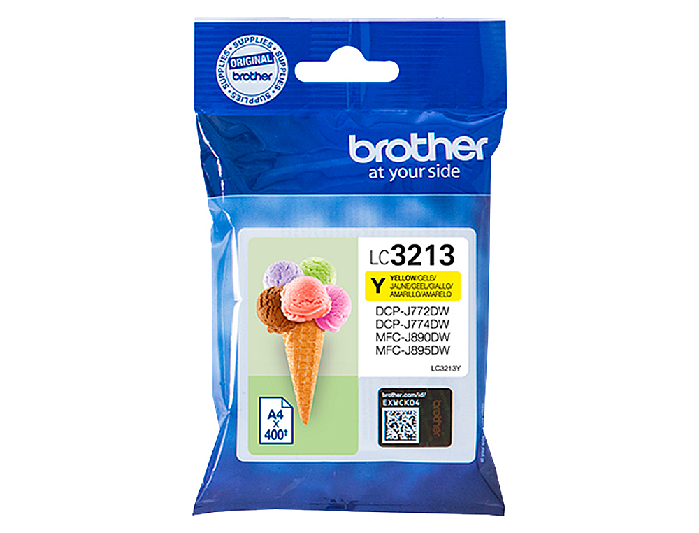 BROTHER - Ink-jet lc3213 dcp-j572 / dcp-j772 / dcp-j774 / mfc-j890 / mfc-j895 amarillo 400 pag (Ref. LC3213Y)