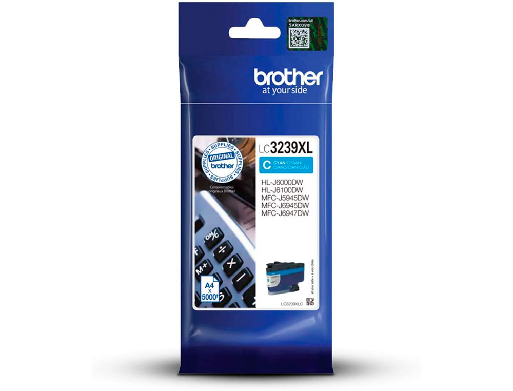 BROTHER - Ink-jet lc3239xlc mfc-j6945dw / mfc-j5945dw / hl-j6000dw cian 5000 paginas (Ref. LC3239XLC)