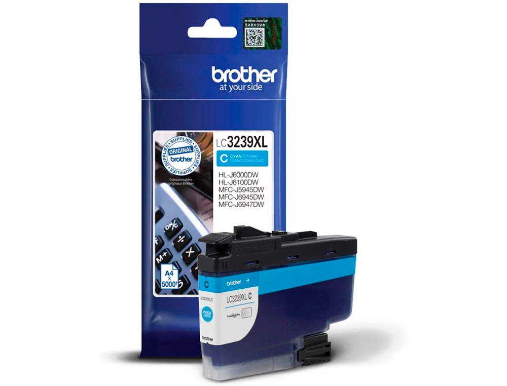 BROTHER - Ink-jet lc3239xlc mfc-j6945dw / mfc-j5945dw / hl-j6000dw cian 5000 paginas (Ref. LC3239XLC)