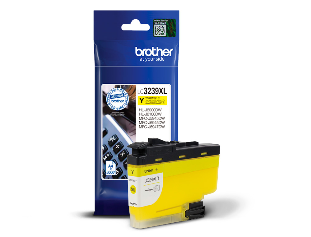 BROTHER - Ink-jet lc3239xly mfc-j6945dw / mfc-j5945dw / hl-j6000dw amarillo 5000 paginas (Ref. LC3239XLY)