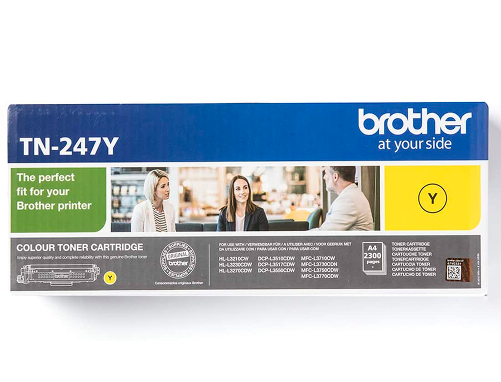 BROTHER - Toner tn247y dcp-l3510cdw / hl-l3270cdw / mfc-l3710cw amarillo 2300 paginas (Ref. TN247Y)