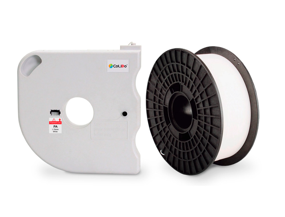 3D COLIDO - Filamento pla nylon 1,75 mm 1 kg blanco (Ref. COL3D-LCD117W)