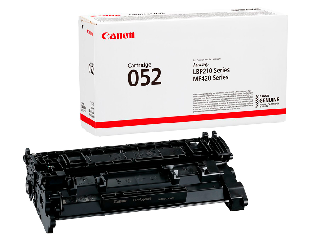CANON - Toner 052 i-sensys lbp212 / lbp214 / lbp215 / mf421 / mf426 / mf429 negro 3100 paginas (Ref. 2199C002)
