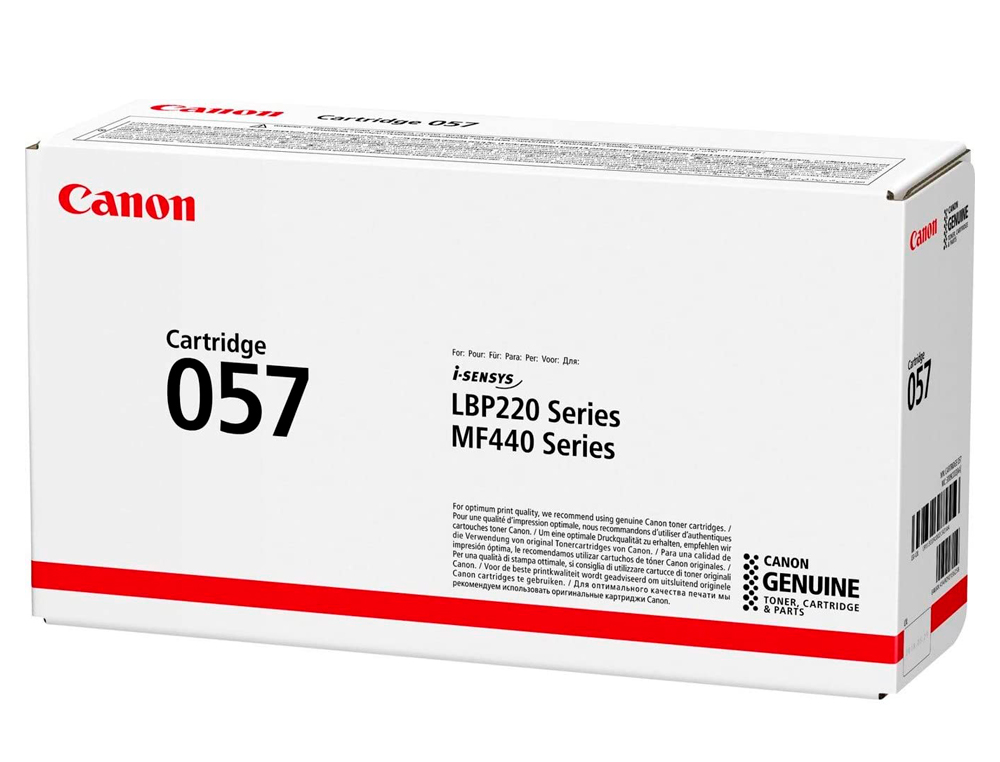 CANON - Toner 057 i-sensys lbp223dw/226dw/228d/mf443dw/ 445dw/446w negro 3100 paginas (Ref. 3009C002)