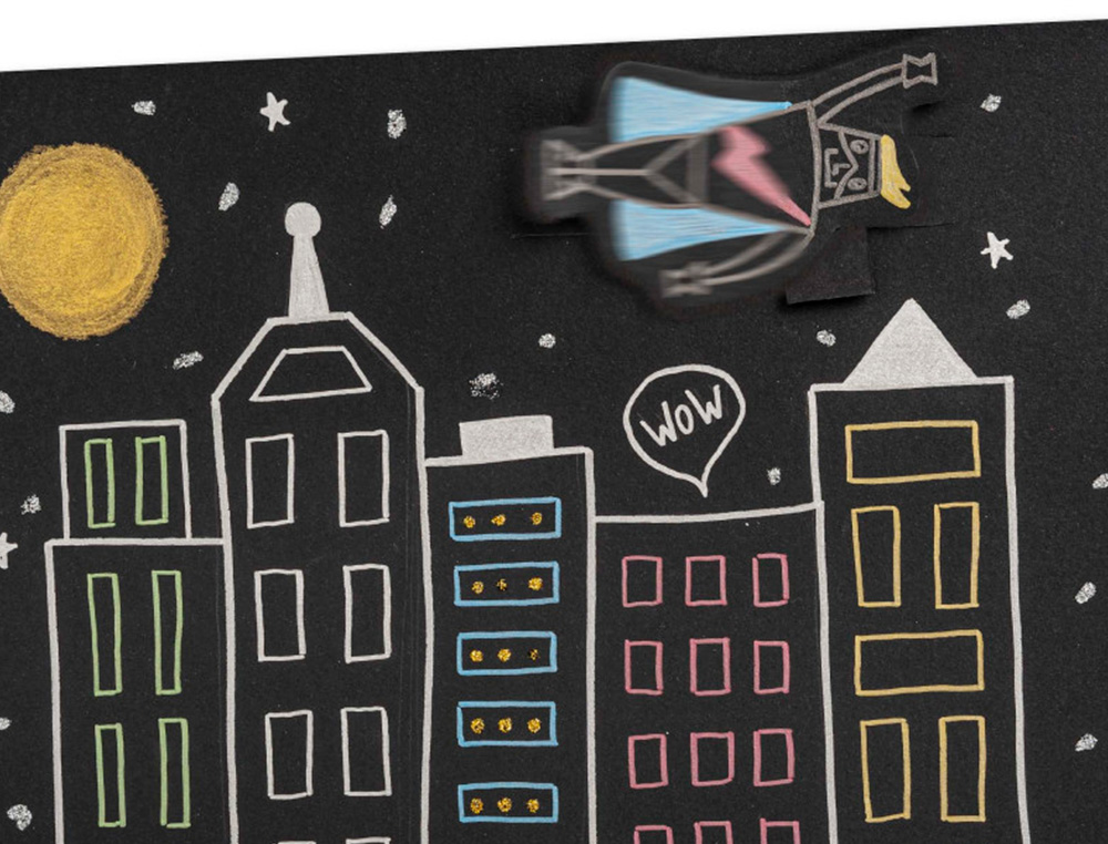 CARIOCA - Set de dibujo metallic pop up card creator 3d 17 piezas (Ref. 43165)