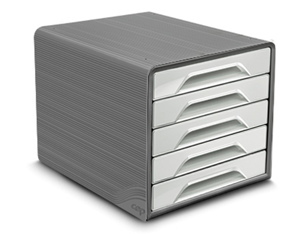 CEP - Fichero cajones de sobremesa smoove 5 cajones color gris 288x360x270 mm (Ref. 1071116361)