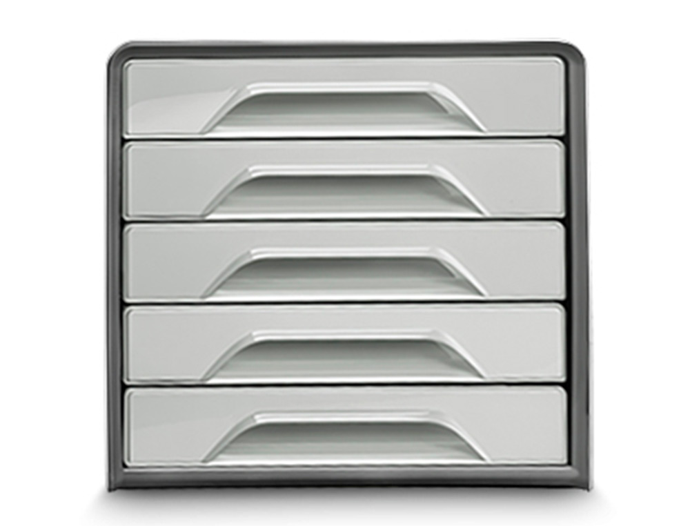 CEP - Fichero cajones de sobremesa smoove 5 cajones color gris 288x360x270 mm (Ref. 1071116361)