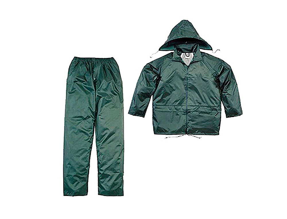 DELTAPLUS - Conjunto de lluvia 400 poliester/pvc verde talla xxl (Ref. EN400VEXX)