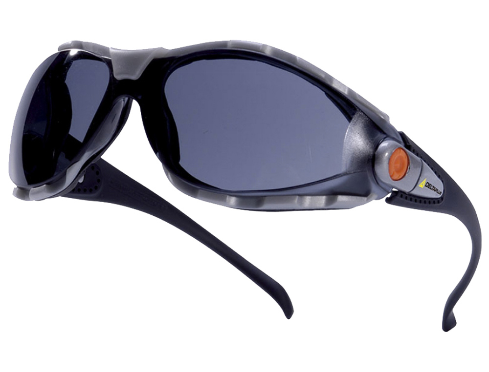 DELTAPLUS - Gafas de proteccion ajustable pacaya smoke policarbonato ahumado (Ref. PACAYNOFU)
