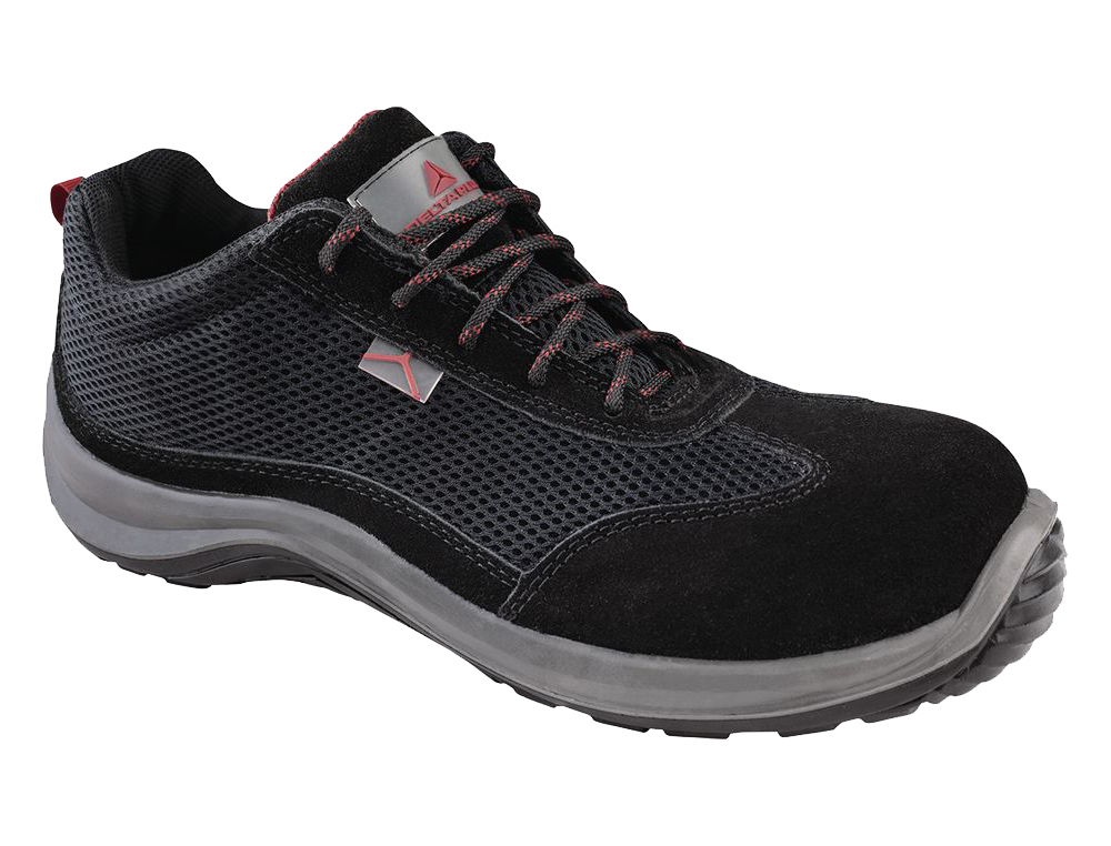 DELTAPLUS - Zapatos de seguridad asti piel de serraje afelpado suela de composite negro talla 41 (Ref. ASTISPNO41)