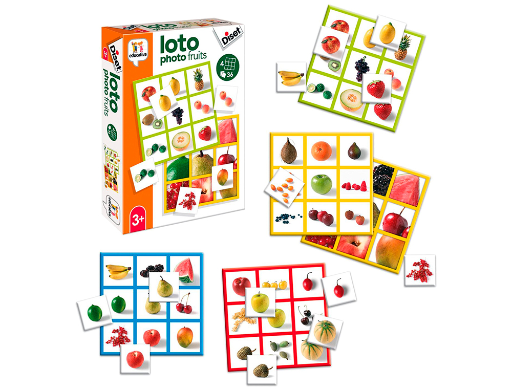DISET - Juego educativo loto photo fruits (Ref. 68943)