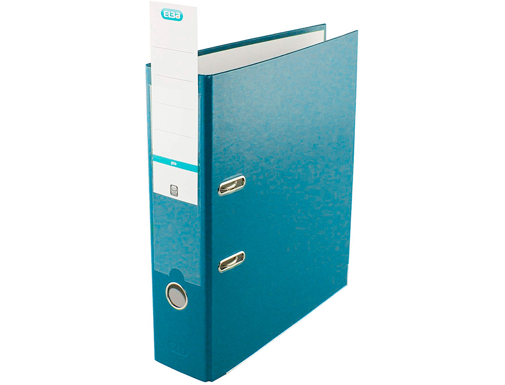 ELBA - Archivador de palanca top carton compacto polipropileno con rado din A4 lomo de 80 mm turquesa (Ref. 100025943)