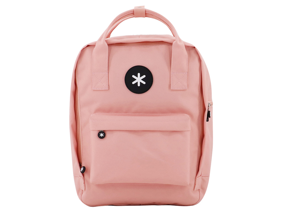 ANTARTIK - Cartera mochila 2 asas y bolsillos exteriores coral 300x115x390 mm (Ref. ME16)