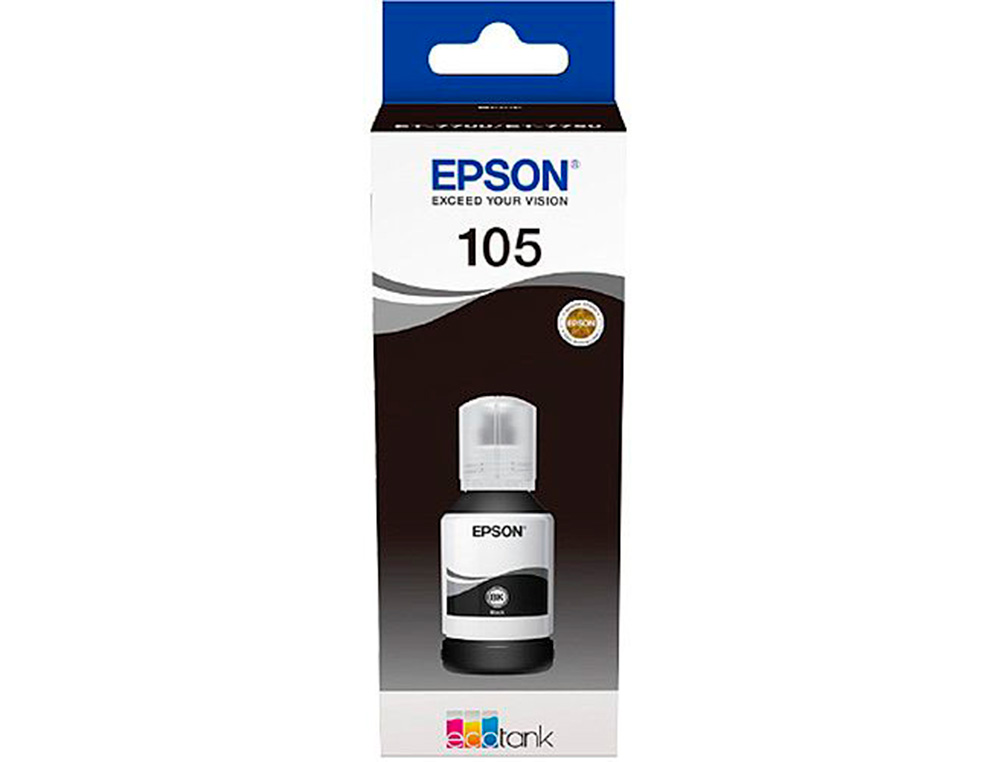 EPSON - Ink-jet 105 ecotank negro ink bottle et-7700 / et-7750 (Ref. C13T00Q140)