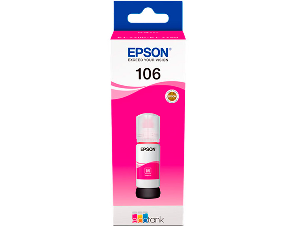 EPSON - Ink-jet 106 ecotank magenta ink bottle et-7700 / et-7750 (Ref. C13T00R340)