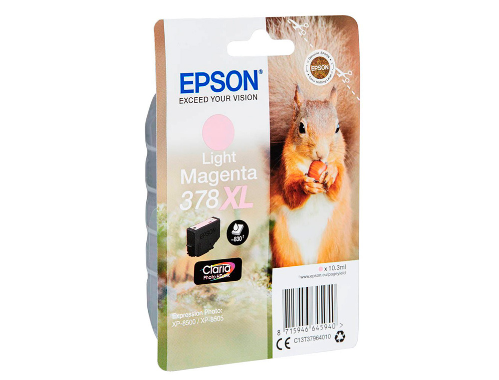EPSON - Ink-jet 378 xl expression home xp-8605 / 8606 / xp-15000 / xp-8500 / 8505 magenta claro 830 pag (Ref. C13T37964010)