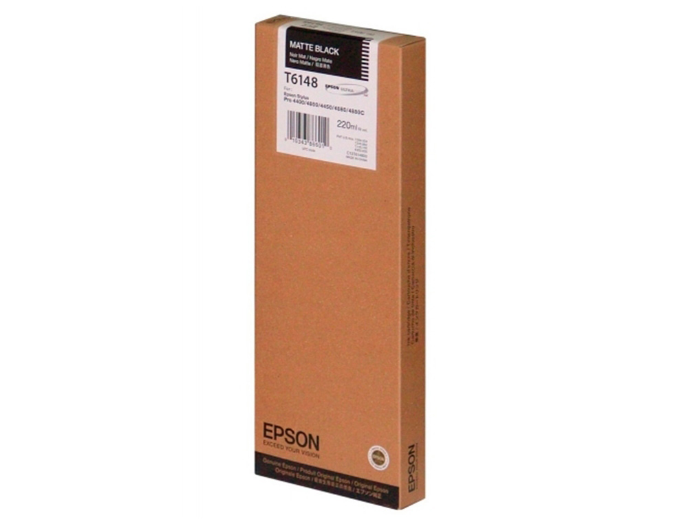 EPSON - Ink-jet gf stylus photo 4450/4400/4880/4800 negro mate alta capacidad (Ref. C13T614800)