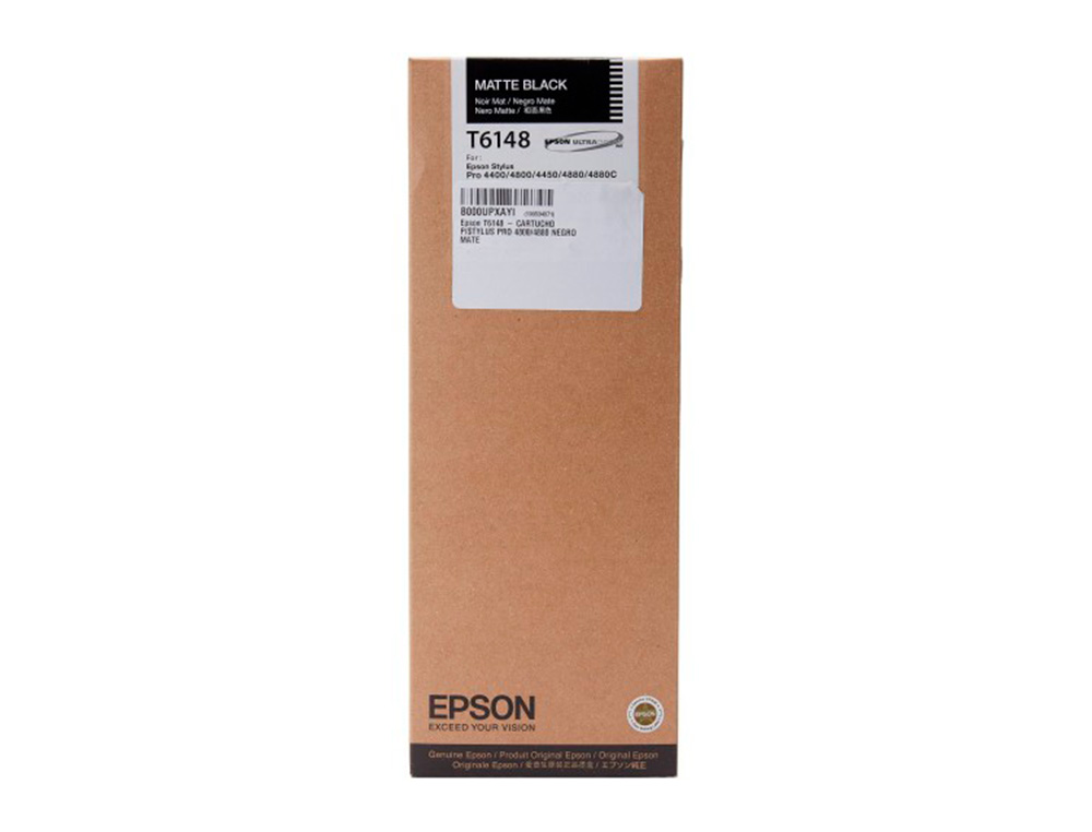 EPSON - Ink-jet gf stylus photo 4450/4400/4880/4800 negro mate alta capacidad (Ref. C13T614800)