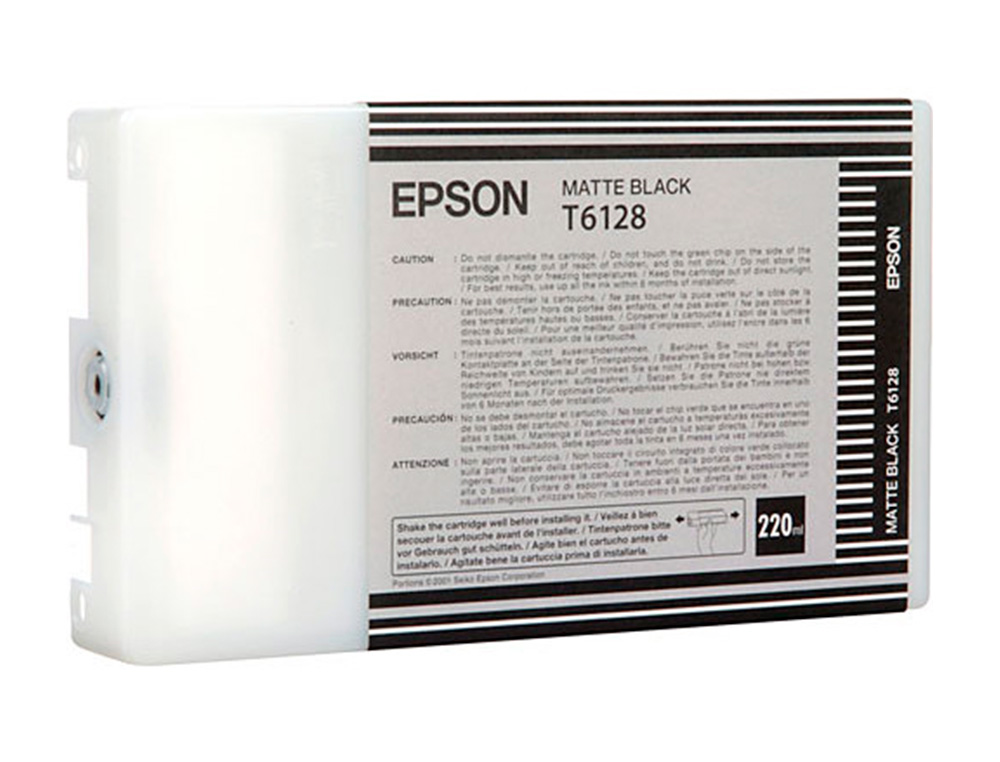 EPSON - Ink-jet gf stylus photo 7450/9450/ 7400/9400/7880/ 9880/7800/9800 negro mate alta capacidad</ (Ref. C13T612800)