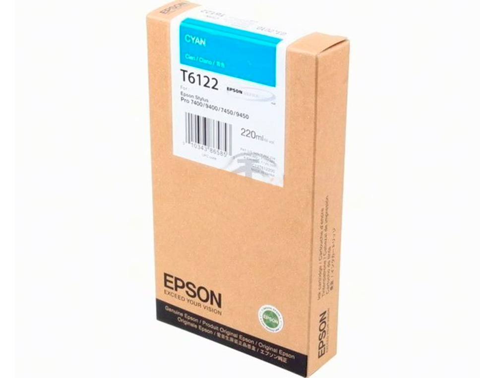 EPSON - Ink-jet gf stylus photo 7450/9450/7400/9400 cian alta capacidad (Ref. C13T612200)