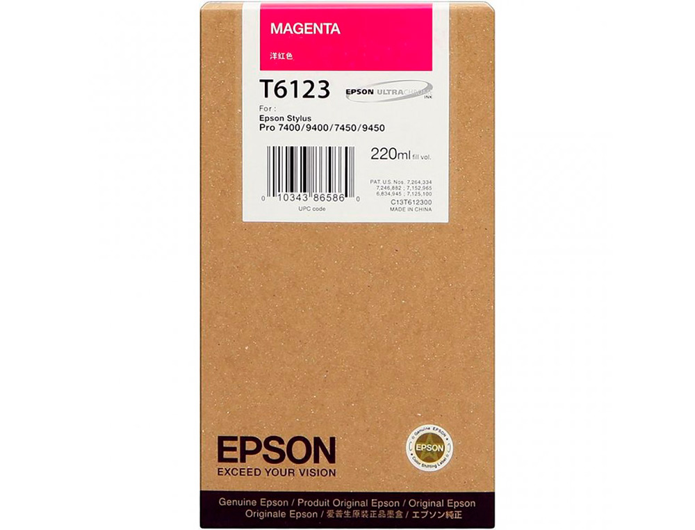 EPSON - Ink-jet gf stylus photo 7450/9450/7400/9400 magenta alta capacidad (Ref. C13T612300)