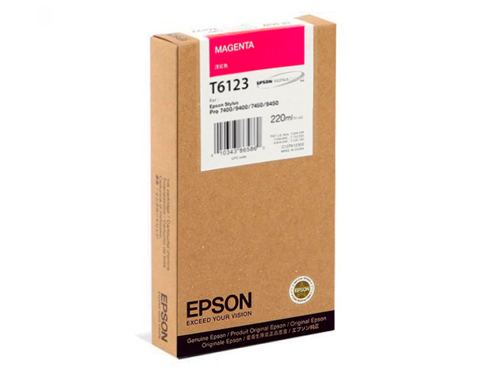EPSON - Ink-jet gf stylus photo 7450/9450/7400/9400 magenta alta capacidad (Ref. C13T612300)