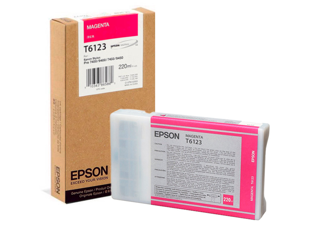 EPSON - Ink-jet gf stylus photo 7450/9450/7400/9400 magenta alta capacidad (Ref. C13T612300)