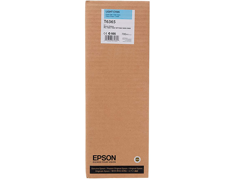 EPSON - Ink-jet gf stylus photo 7900/9900 cian claro alta capacidad (Ref. C13T636500)