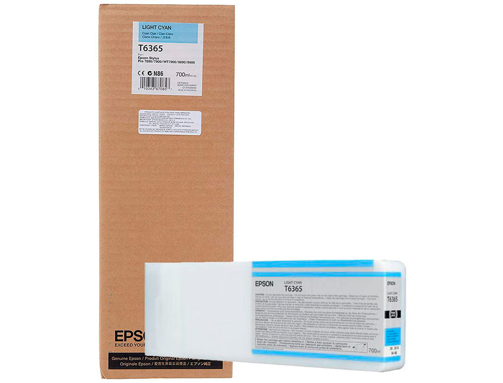 EPSON - Ink-jet gf stylus photo 7900/9900 cian claro alta capacidad (Ref. C13T636500)