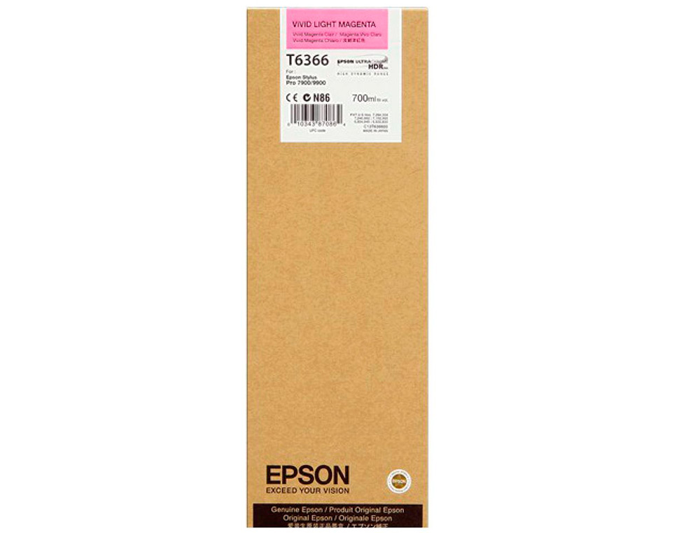 EPSON - Ink-jet gf stylus photo 7900/9900 magenta vivo claro alta capacidad (Ref. C13T636600)