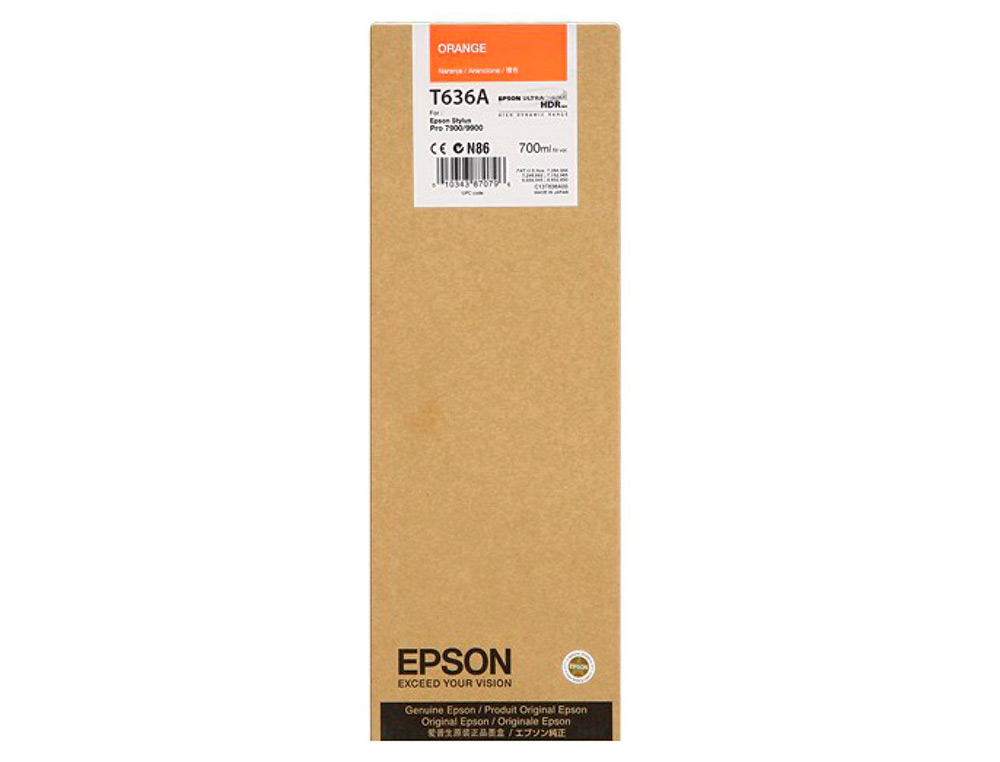 EPSON - Ink-jet gf stylus photo 7900/9900 naranja (Ref. C13T636A00)