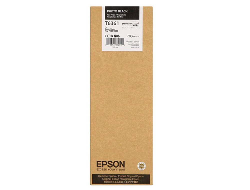 EPSON - Ink-jet gf stylus photo 7900/9900 negro foto alta capacidad (Ref. C13T636100)