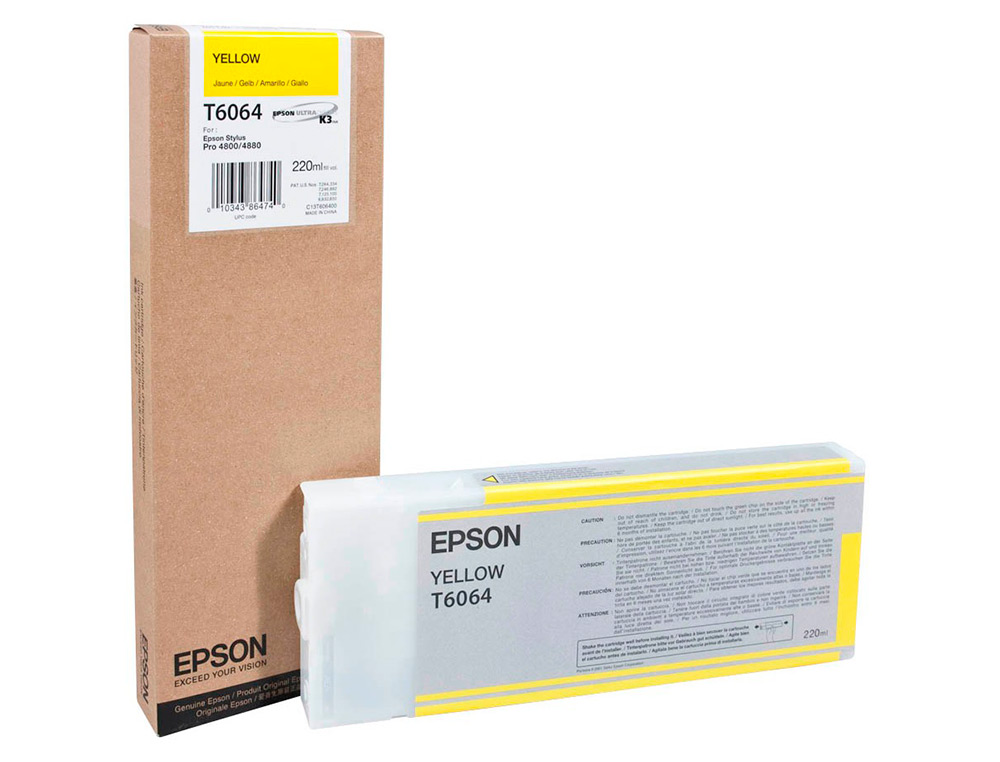 EPSON - Ink-jet gf stylus pro 4880/4800 amarillo (Ref. C13T606400)