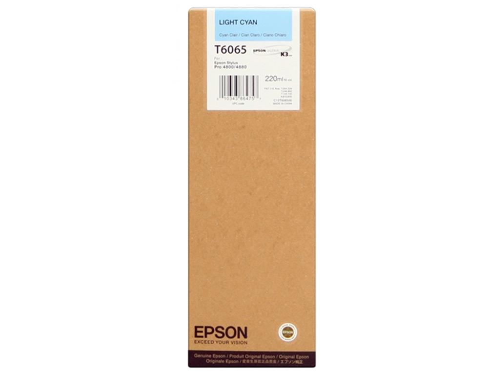 EPSON - Ink-jet gf stylus pro 4880/4800 cian claro (Ref. C13T606500)