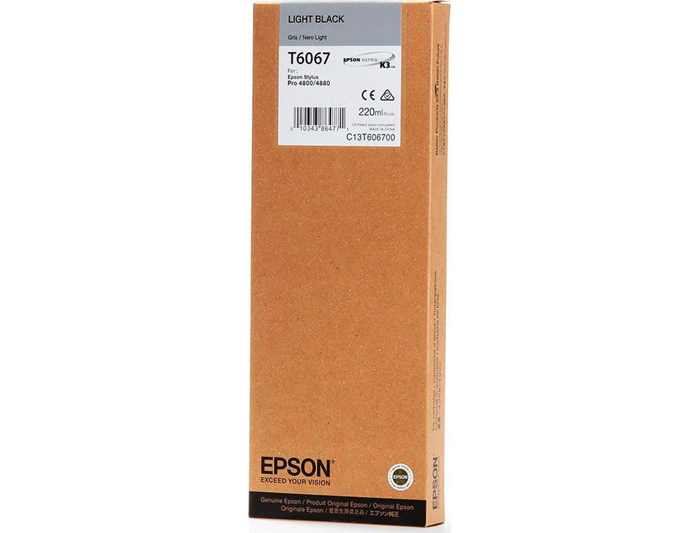EPSON - Ink-jet gf stylus pro 4880/4800 negro claro (Ref. C13T606700)