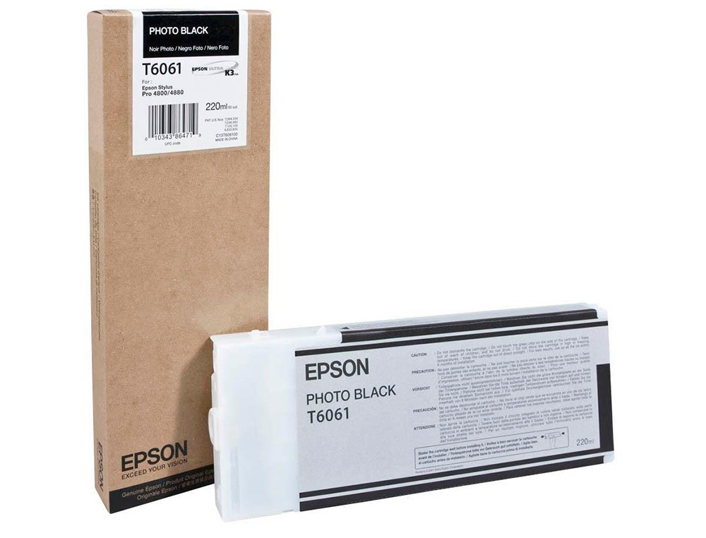 EPSON - Ink-jet gf stylus pro 4880/4800 negro photo (Ref. C13T606100)