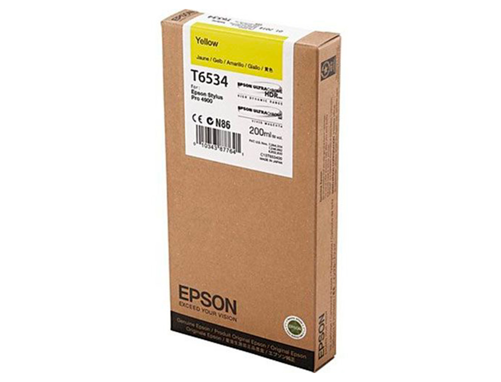 EPSON - Ink-jet gf stylus pro-4900 amarillo (200 ml) (Ref. C13T653400)