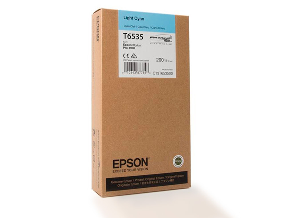 EPSON - Ink-jet gf stylus pro-4900 cian claro (200 ml) (Ref. C13T653500)