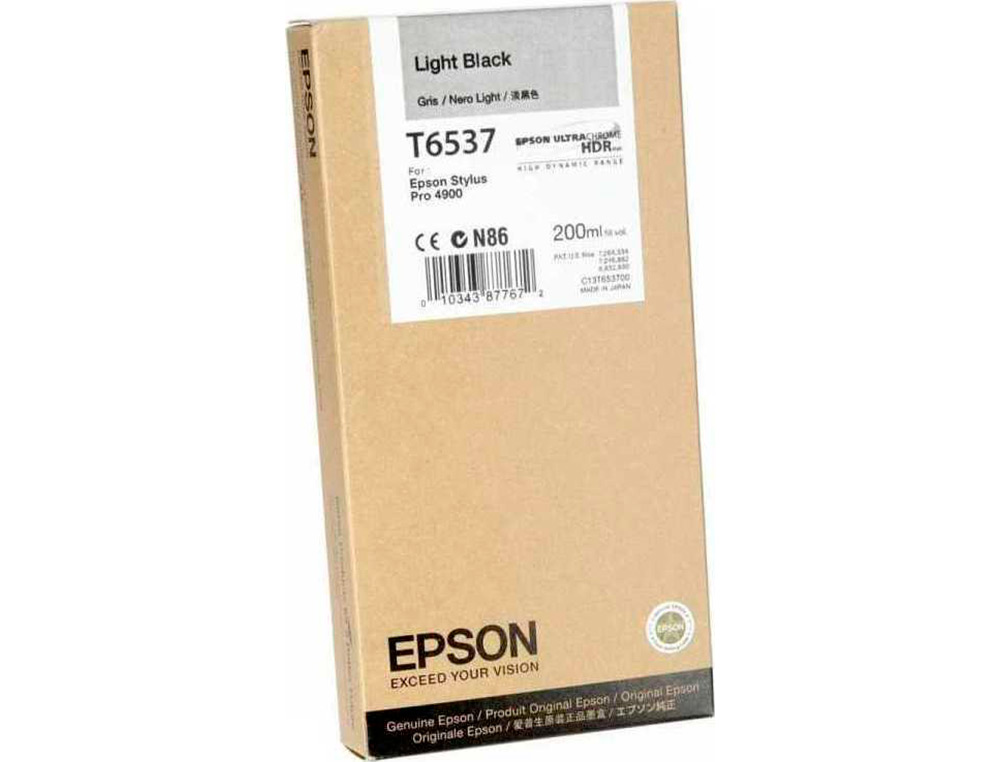 EPSON - Ink-jet gf stylus pro-4900 gris 200 ml (Ref. C13T653700)