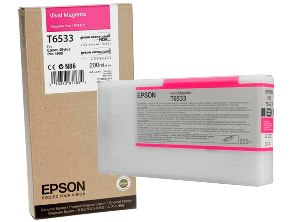 EPSON - Ink-jet gf stylus pro-4900 magenta vivo 200 ml (Ref. C13T653300)