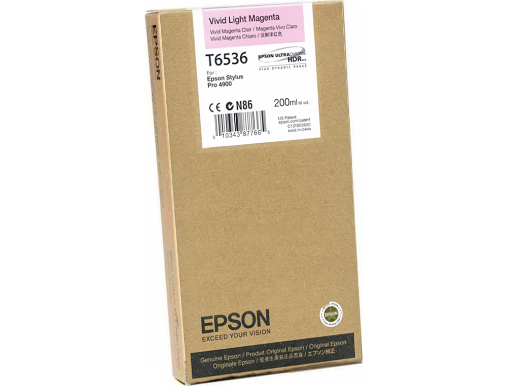 EPSON - Ink-jet gf stylus pro-4900 magenta vivo claro 200 ml (Ref. C13T653600)