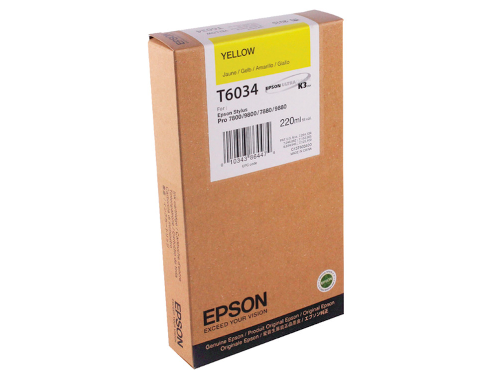 EPSON - Ink-jet gf stylus pro 7880/9880 amarillo (Ref. C13T603400)