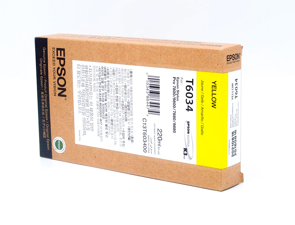 EPSON - Ink-jet gf stylus pro 7880/9880 amarillo (Ref. C13T603400)