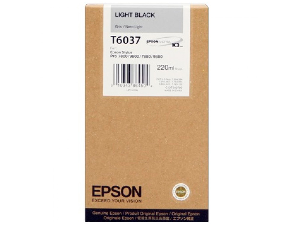 EPSON - Ink-jet gf stylus pro 7880/9880 negro claro (Ref. C13T603700)