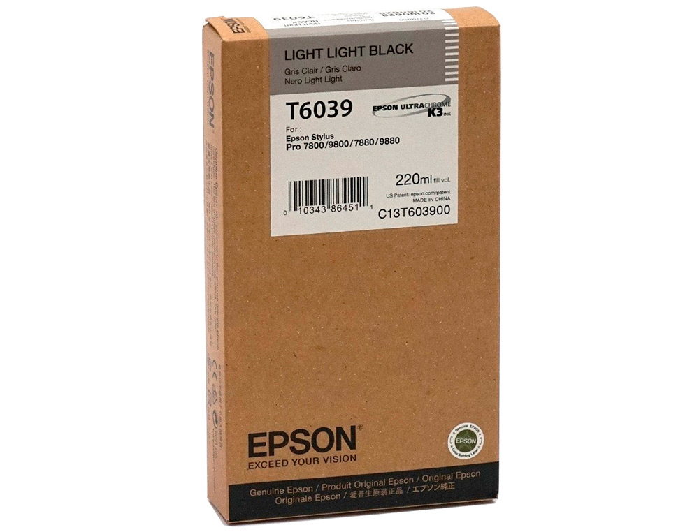 EPSON - Ink-jet gf stylus pro 7880/9880 negro mas claro (Ref. C13T603900)