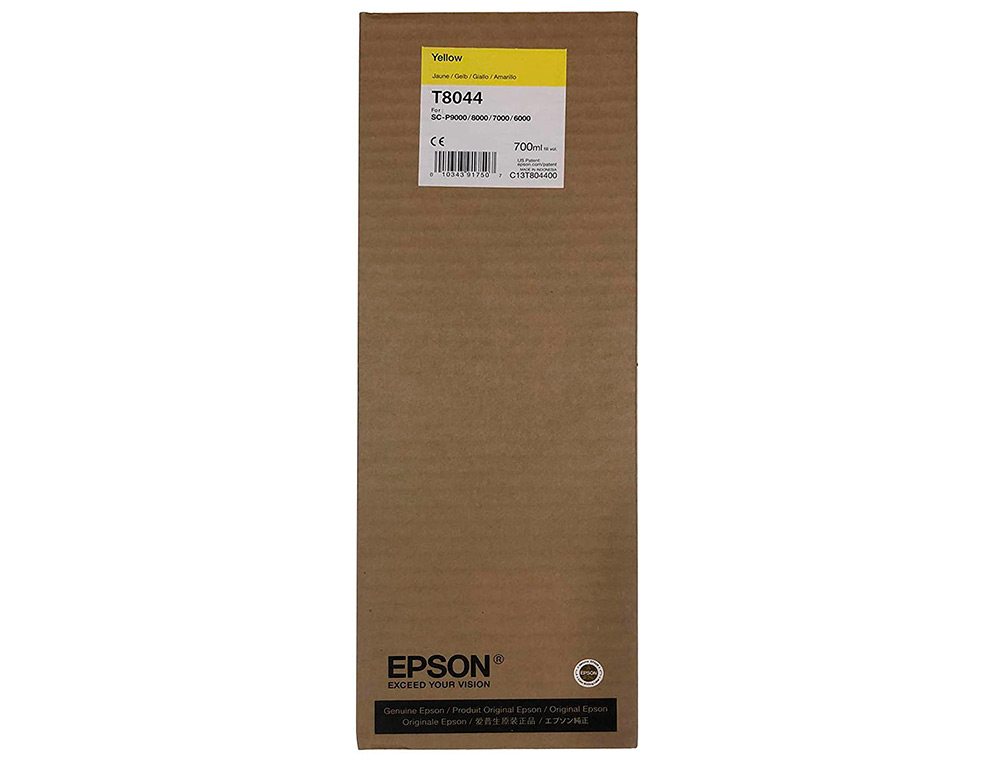 EPSON - Ink-jet gf surecolor serie sc-p amarillo ultrachrome hdx/hd 700ml (Ref. C13T804400)