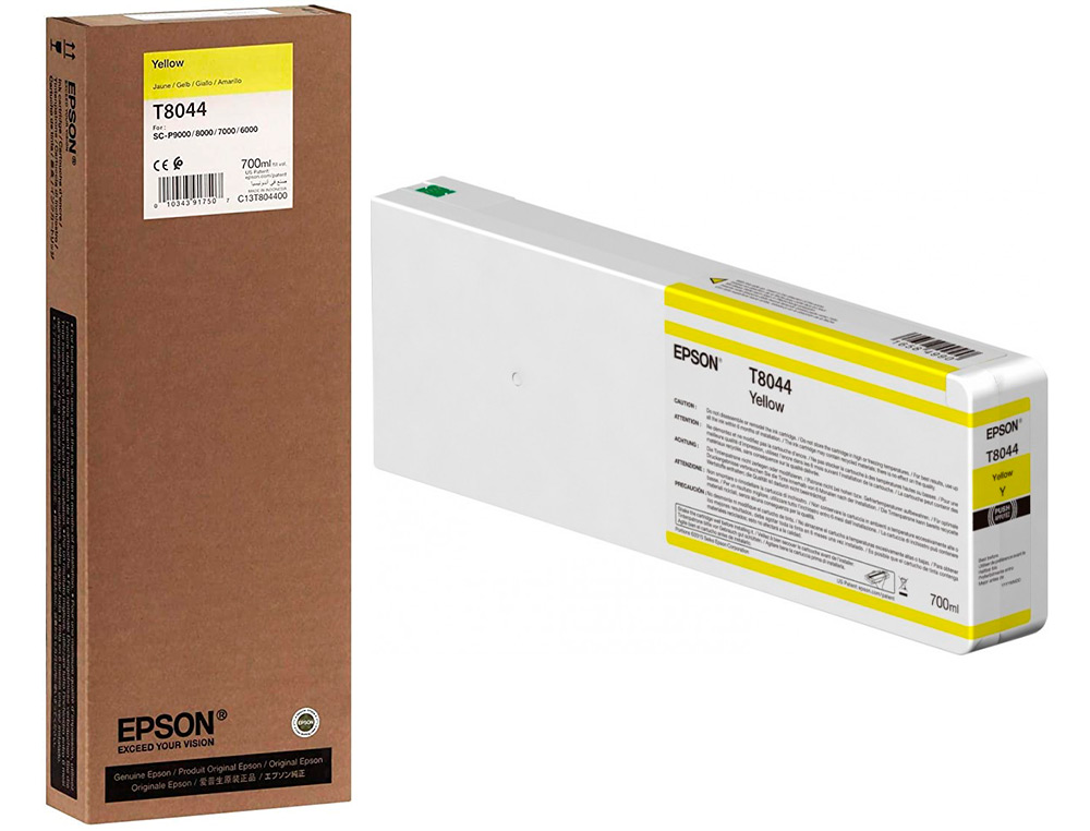 EPSON - Ink-jet gf surecolor serie sc-p amarillo ultrachrome hdx/hd 700ml (Ref. C13T804400)