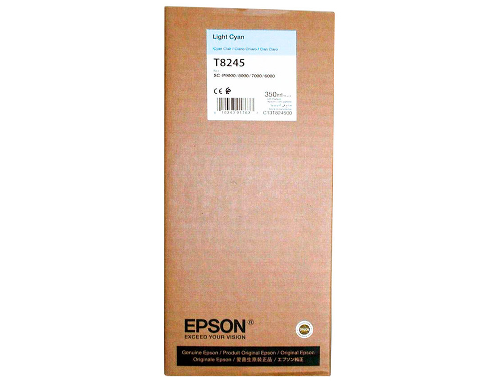 EPSON - Ink-jet gf surecolor serie sc-p cian claro ultrachrome hdx/hd 350ml (Ref. C13T824500)