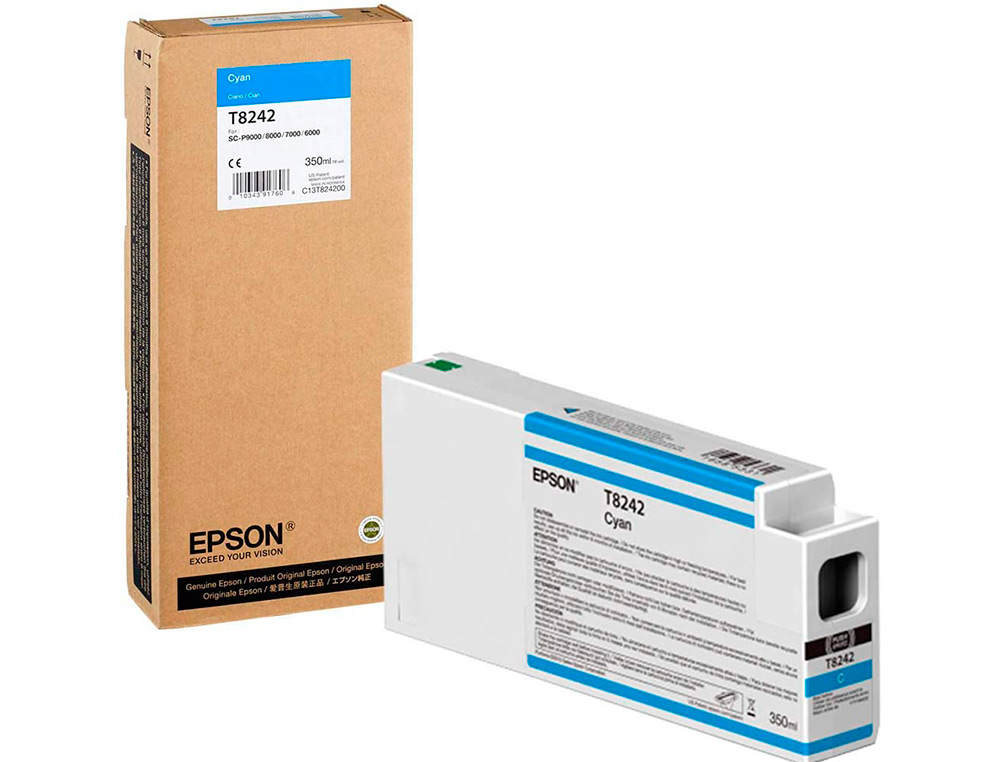 EPSON - Ink-jet gf surecolor serie sc-p cian ultrachrome hdx/hd 350ml (Ref. C13T824200)